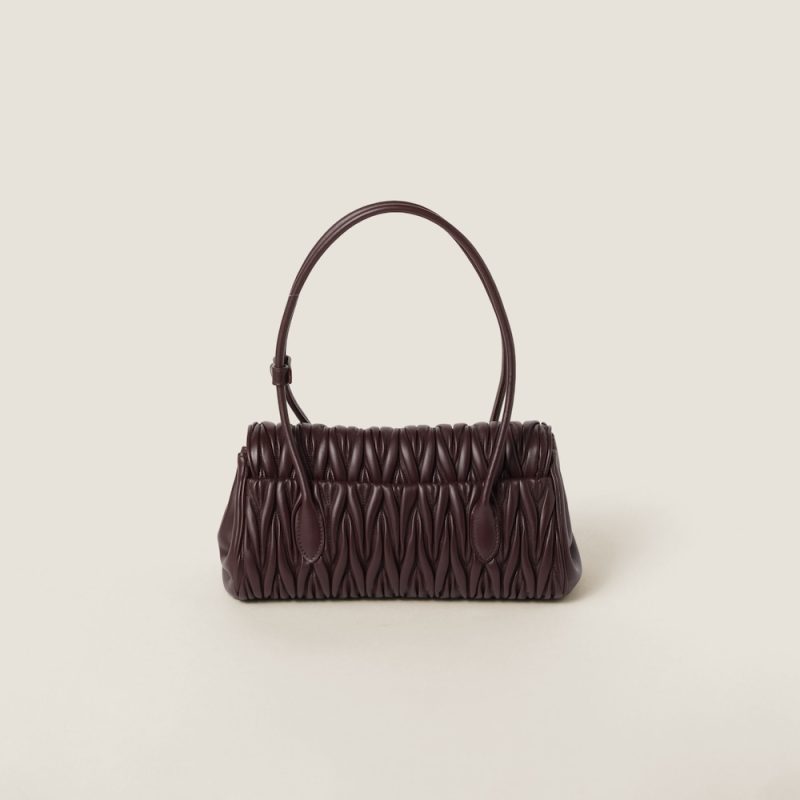 Matelassé nappa leather shoulder bag - Image 3