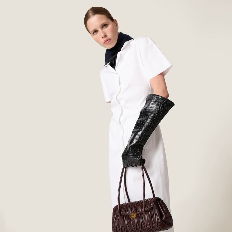 Matelassé nappa leather shoulder bag - Image 6