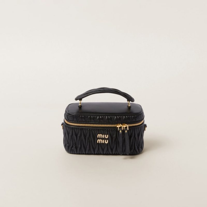 Matelassé nappa leather shoulder bag