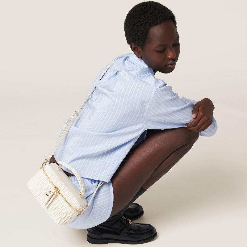 Matelassé nappa leather shoulder bag - Image 4