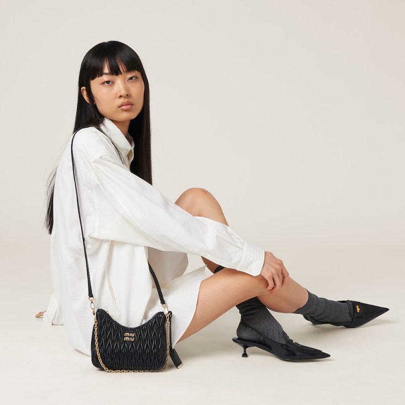 Matelassé nappa leather shoulder bag - Image 6