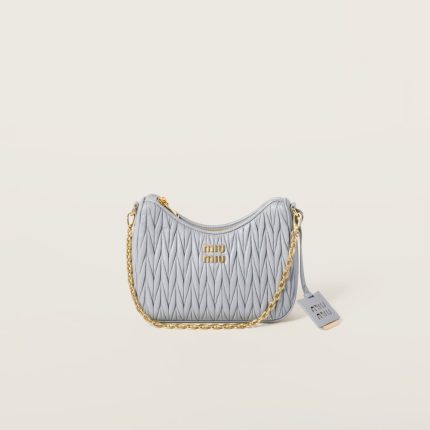 Matelassé nappa leather shoulder bag