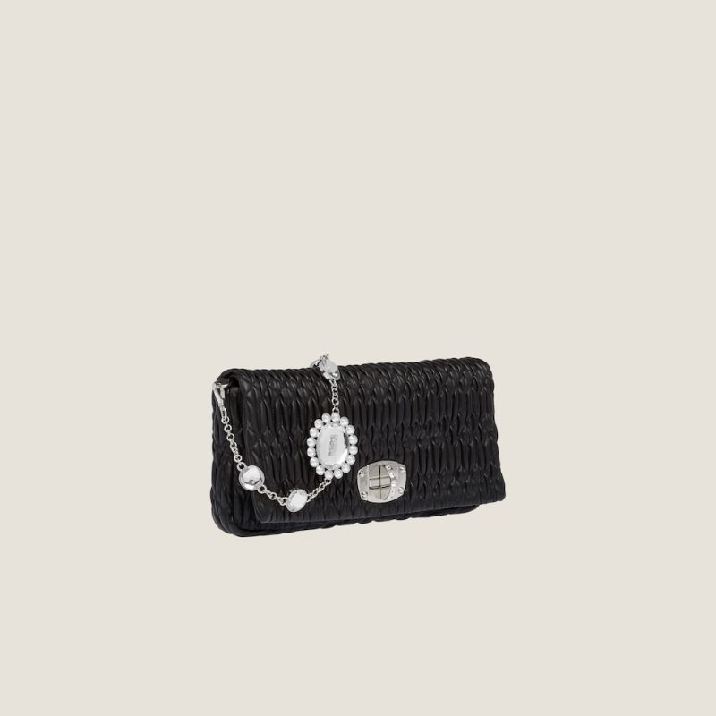 Miu Miu Iconic Crystal Cloqué Nappa leather bag - Image 2