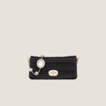 Miu Miu Iconic Crystal Cloqué Nappa leather bag