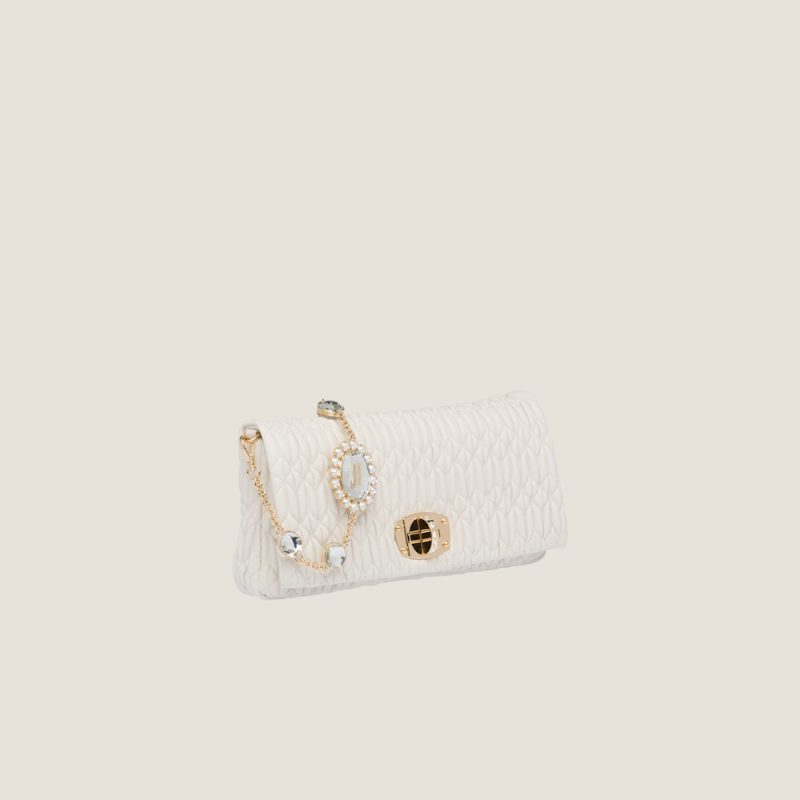 Miu Miu Iconic Crystal Cloqué Nappa leather bag - Image 2
