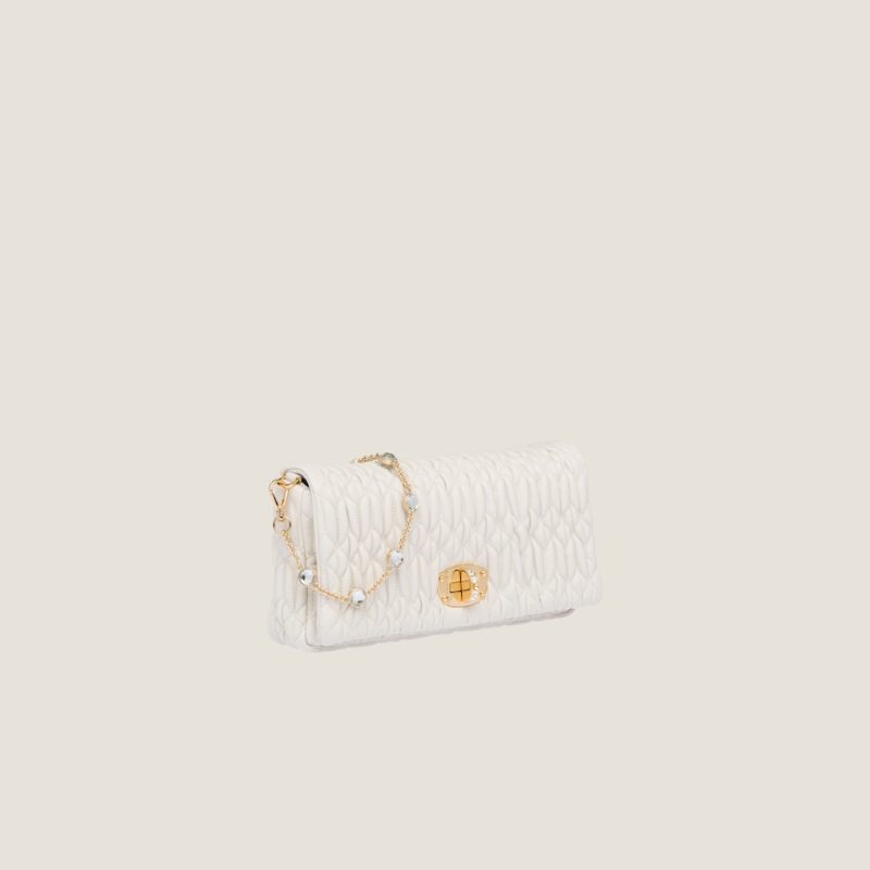 Miu Crystal Cloqué Nappa leather bag - Image 2