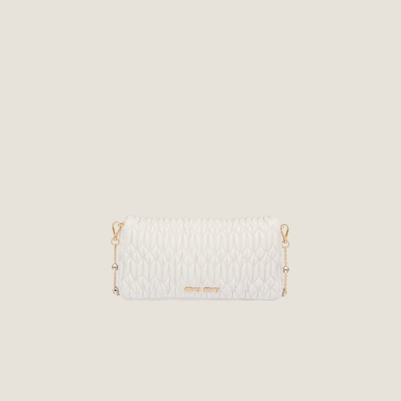Miu Crystal Cloqué Nappa leather bag - Image 3