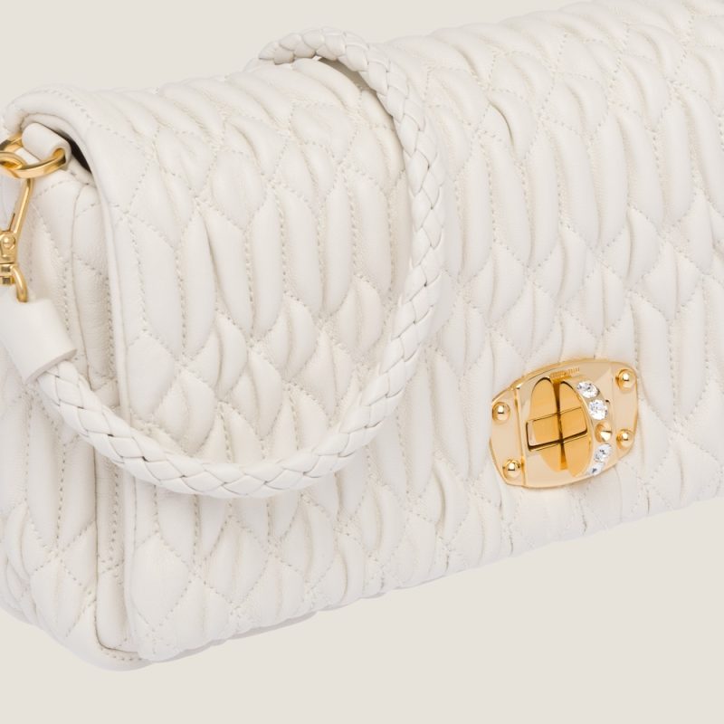Miu Crystal Cloqué Nappa leather bag - Image 5
