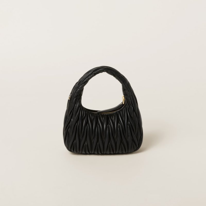 Wander matelassé nappa leather hobo bag - Image 3