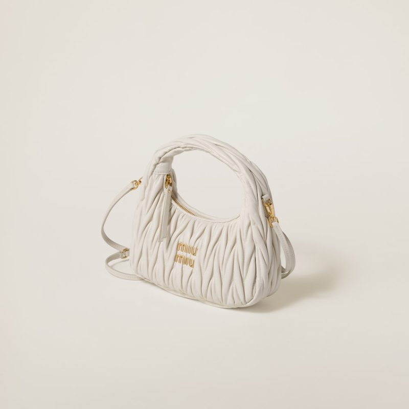 Wander matelassé nappa leather hobo bag - Image 3