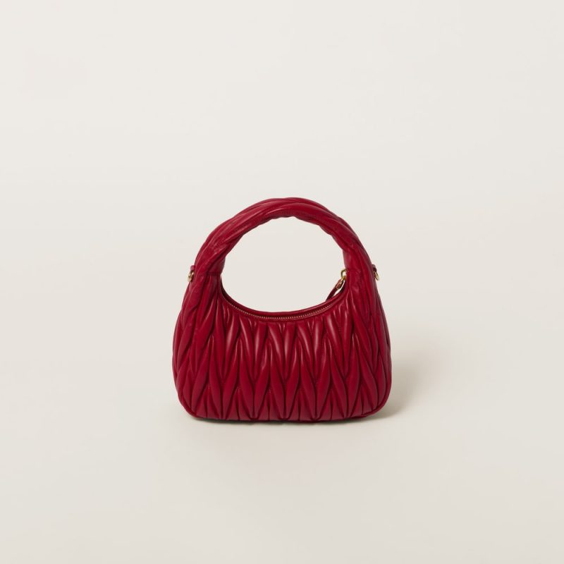 Wander matelassé nappa leather hobo bag - Image 3