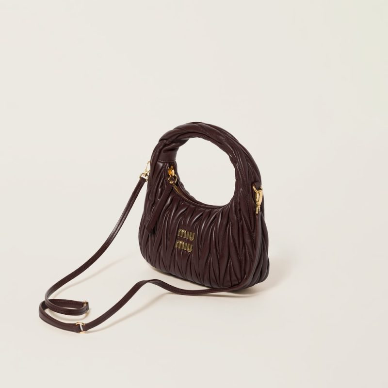 Wander matelassé nappa leather hobo bag - Image 3