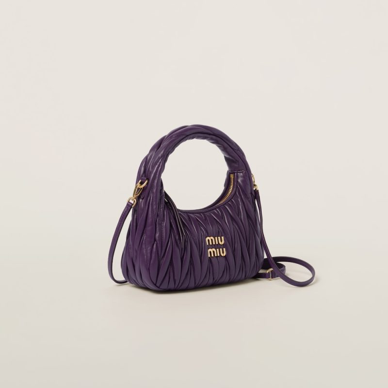 Wander matelassé nappa leather hobo bag - Image 3