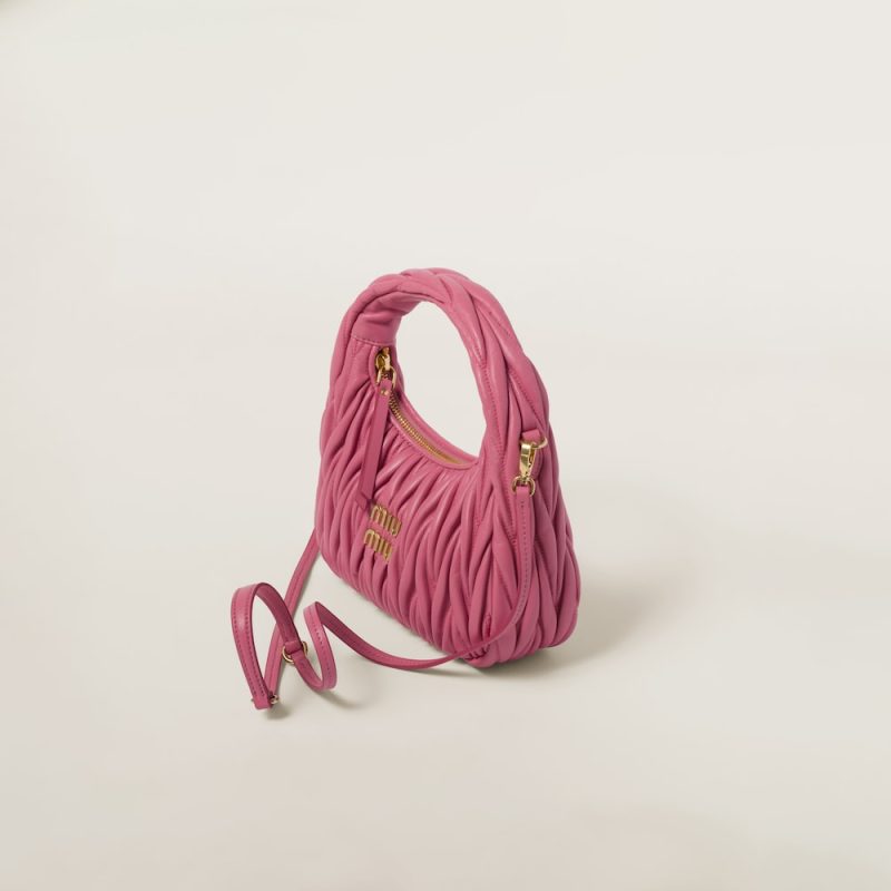 Wander matelassé nappa leather hobo bag - Image 3