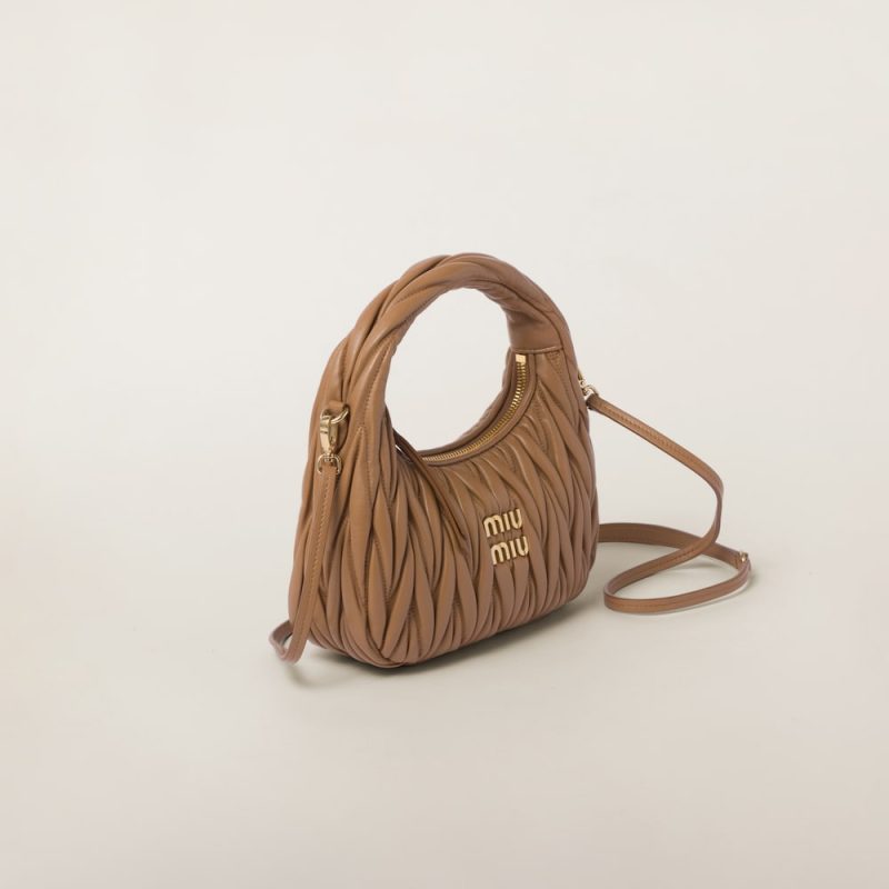 Wander matelassé nappa leather hobo bag - Image 3