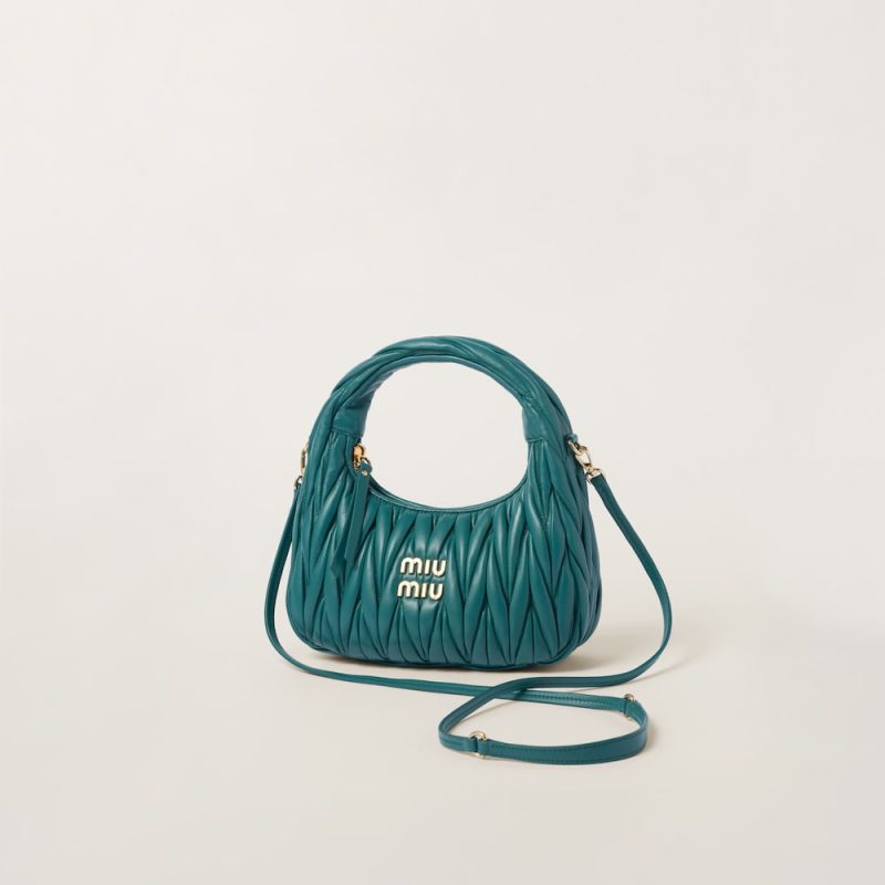 Wander matelassé nappa leather hobo bag - Image 3