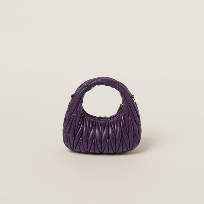 Wander matelassé nappa leather hobo mini-bag - Image 4