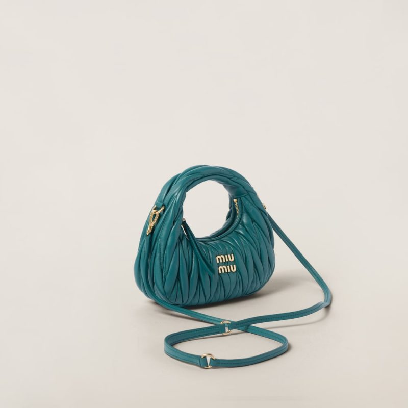 Wander matelassé nappa leather hobo mini-bag - Image 3