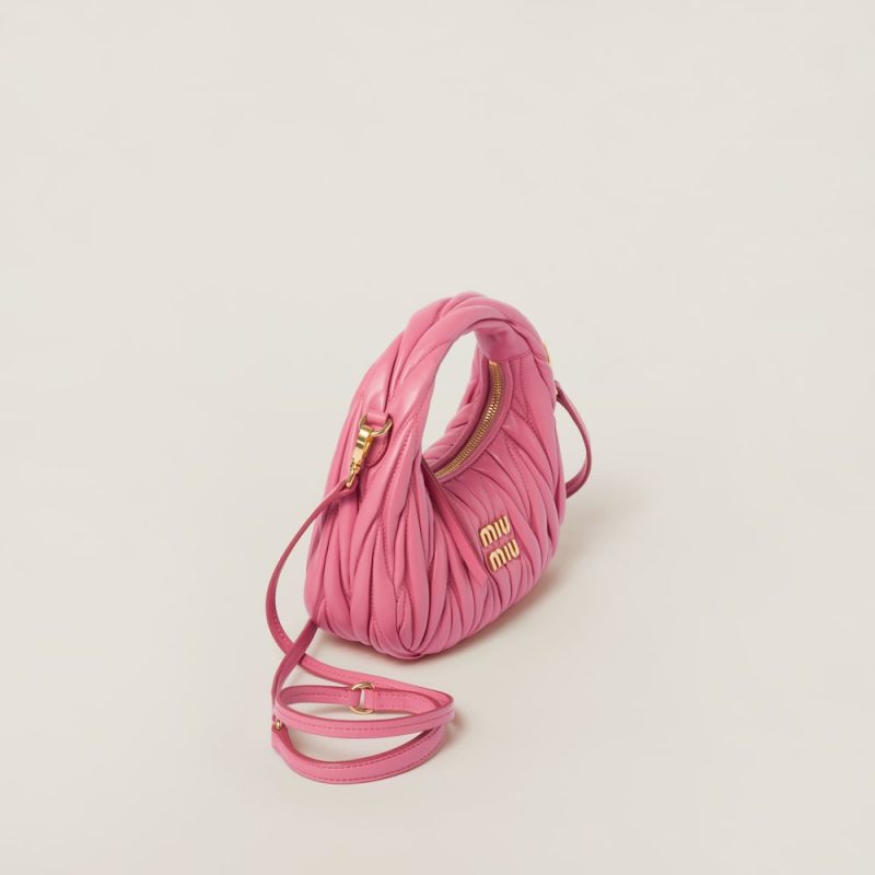Wander matelassé nappa leather hobo mini-bag - Image 3