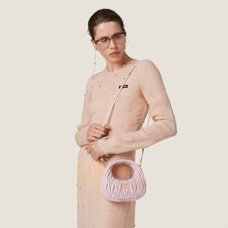 Wander matelassé nappa leather hobo mini-bag - Image 5