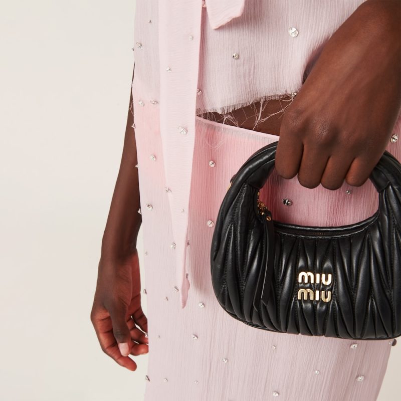 Wander matelassé nappa leather hobo mini-bag - Image 2