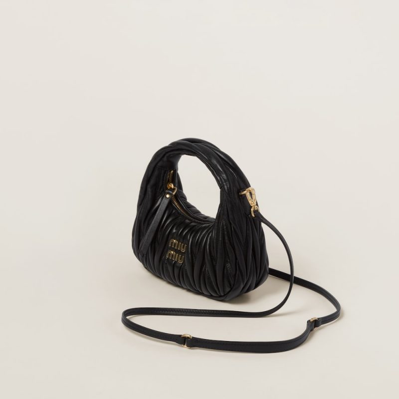 Wander matelassé nappa leather hobo mini-bag - Image 3