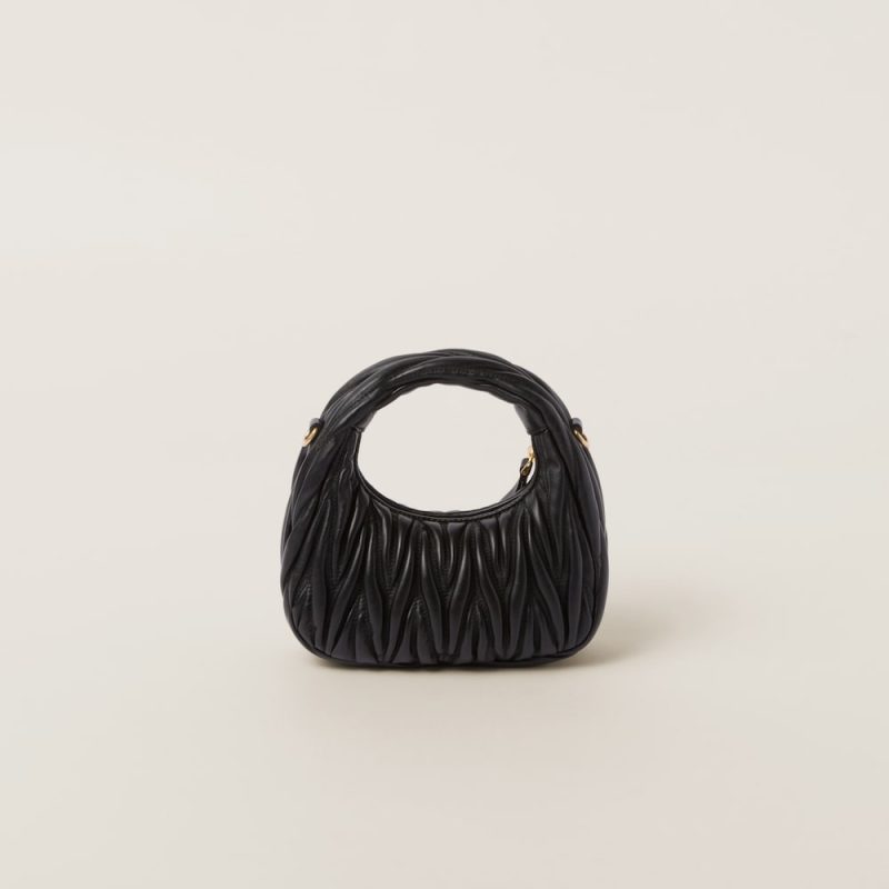 Wander matelassé nappa leather hobo mini-bag - Image 4