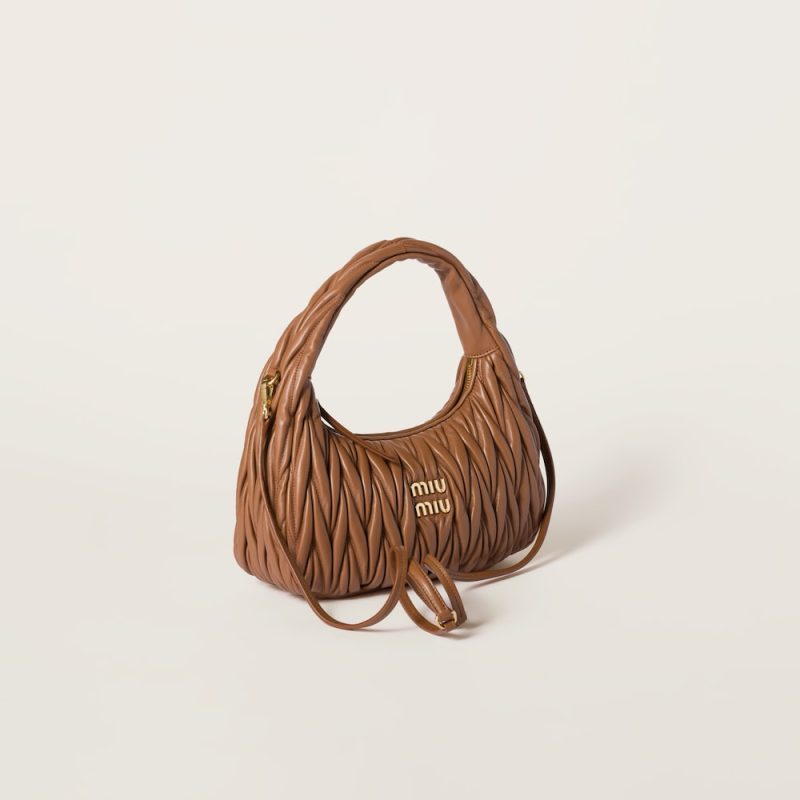 Regular wander matelassé nappa leather hobo bag - Image 2
