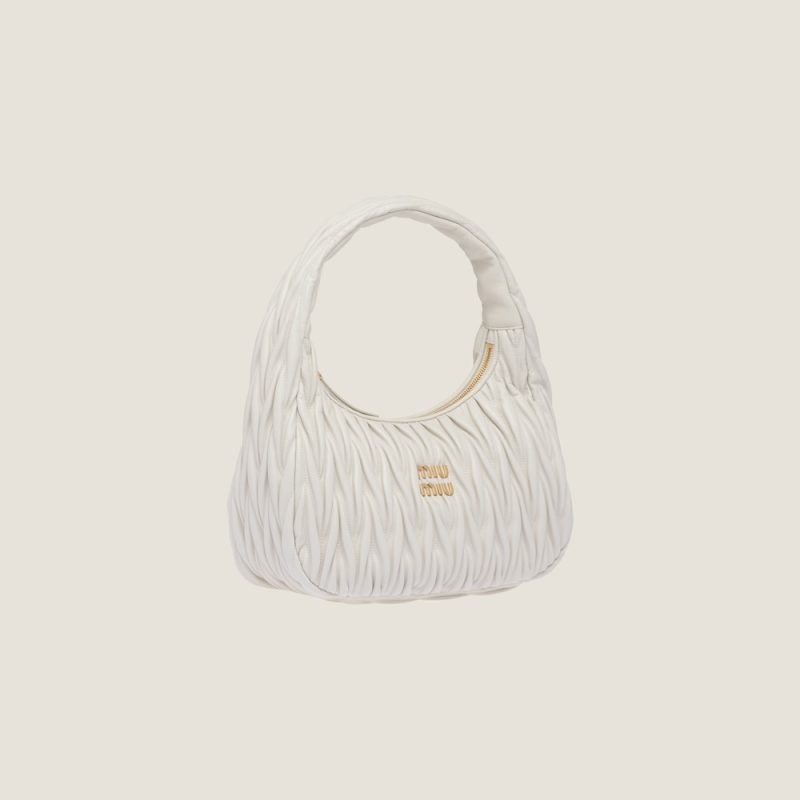 Large wander matelassé nappa leather hobo bag - Image 2