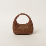 Large wander matelassé nappa leather hobo bag