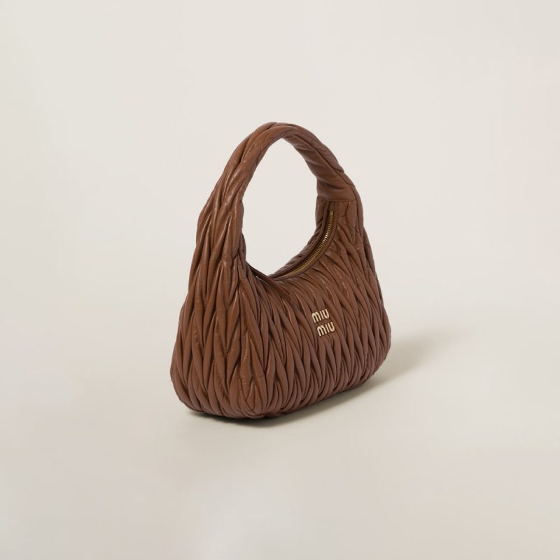 Large wander matelassé nappa leather hobo bag - Image 2