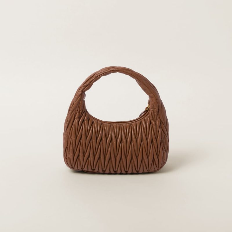 Large wander matelassé nappa leather hobo bag - Image 3