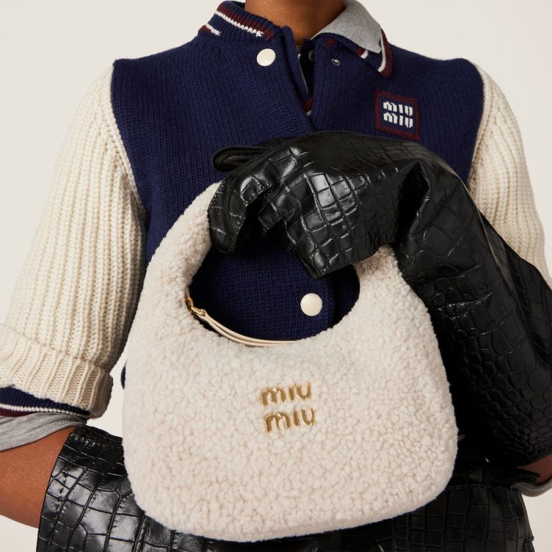 Wander shearling hobo bag - Image 2