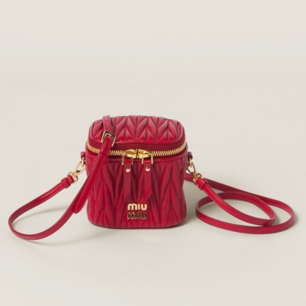 Matelassé nappa leather micro bag