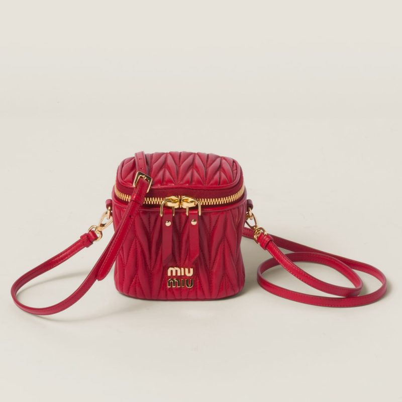 Matelassé nappa leather micro bag