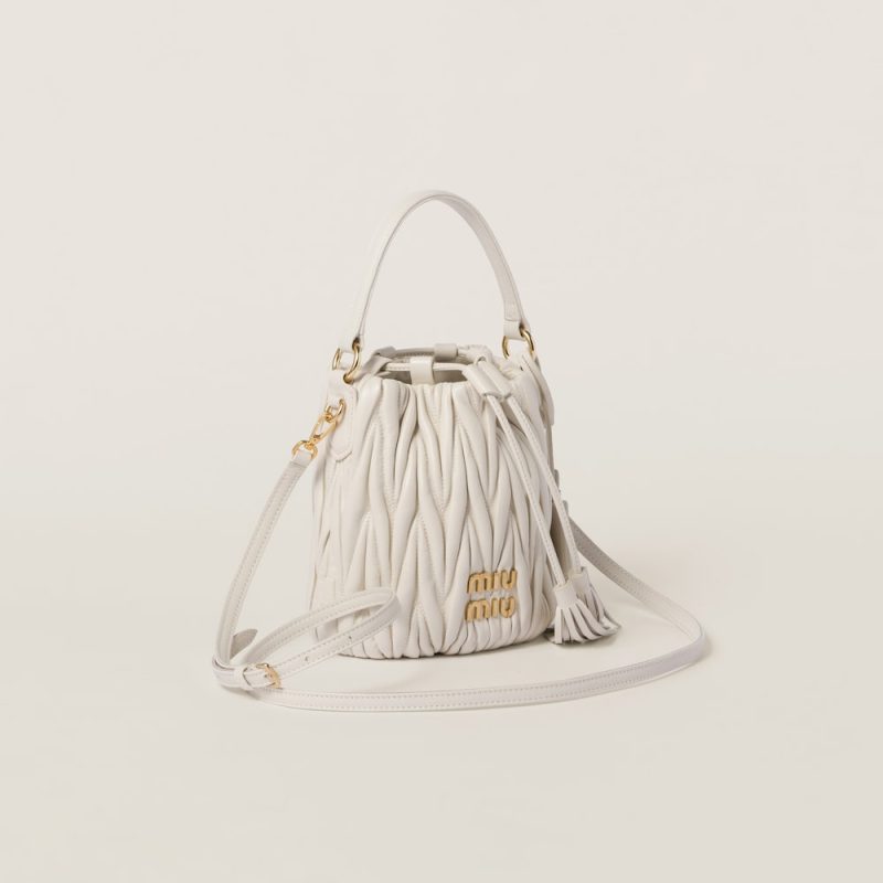 Matelassé nappa leather bucket bag - Image 2