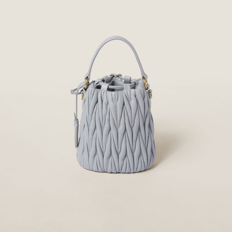 Matelassé nappa leather bucket bag - Image 4