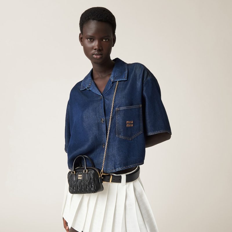 Arcadie Matelassé nappa leather micro-bag - Image 2