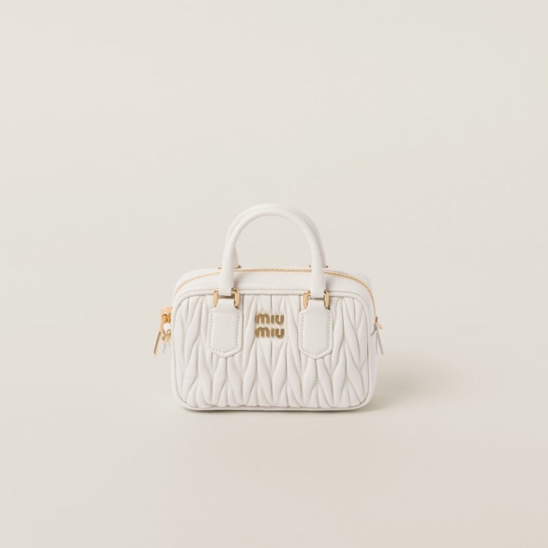 Arcadie Matelassé nappa leather micro-bag