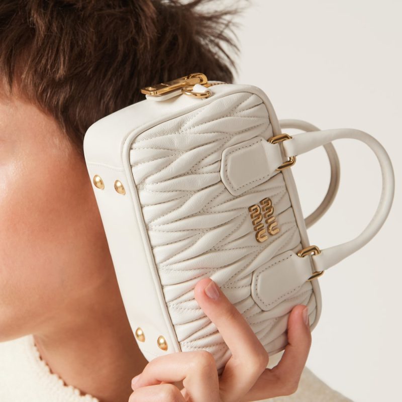 Arcadie Matelassé nappa leather micro-bag - Image 2