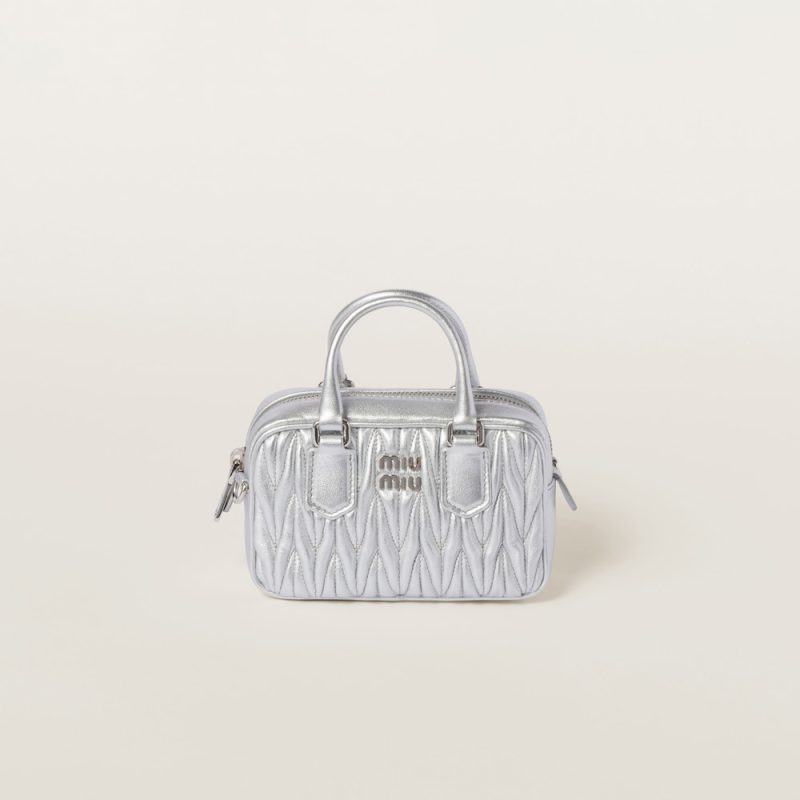 Arcadie Matelassé nappa leather micro-bag