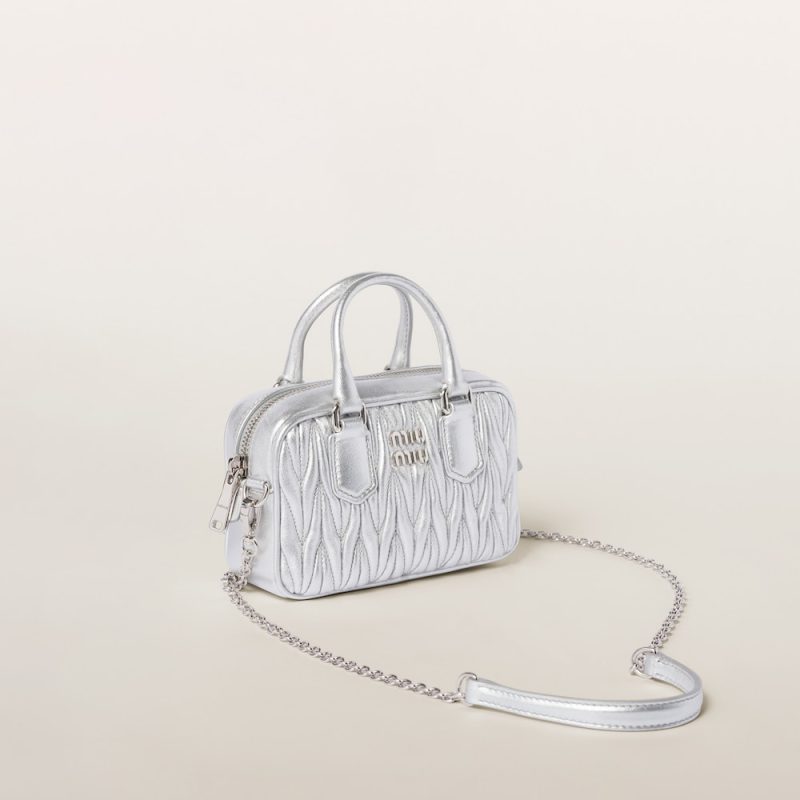 Arcadie Matelassé nappa leather micro-bag - Image 3