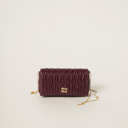 Matelassé nappa leather mini-bag