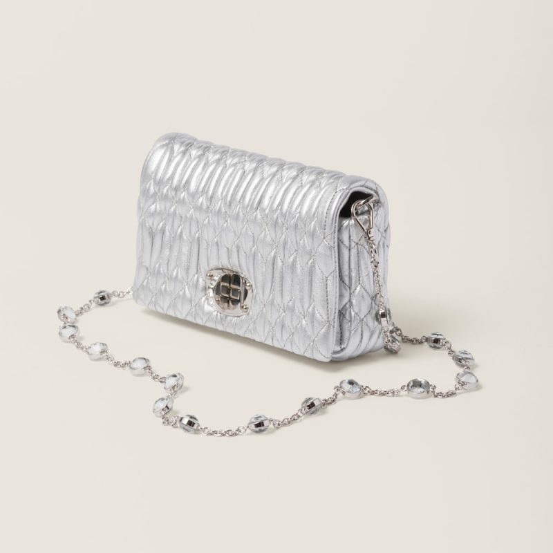 Miu Crystal nappa leather and crystal mini-bag - Image 3
