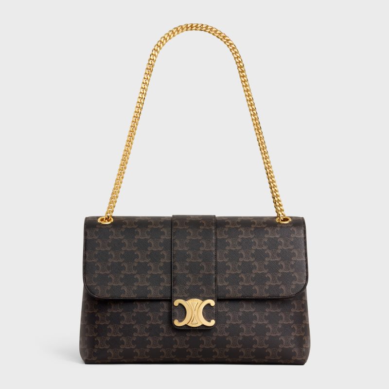 LARGE CELINE VICTOIRE BAG IN TRIOMPHE CANVAS - Image 4