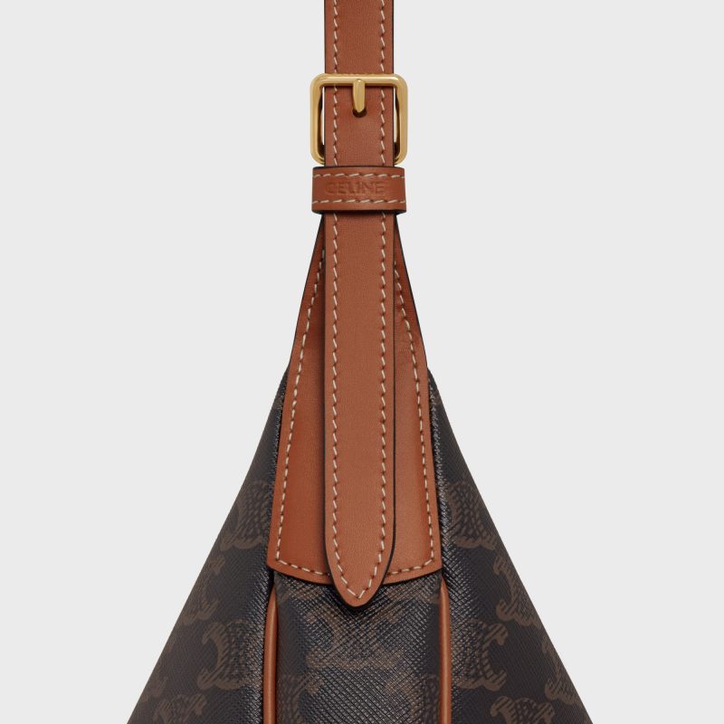 SMALL HELO?SE CUIR TRIOMPHE BAG IN TRIOMPHE CANVAS AND CALFSKIN - Image 4
