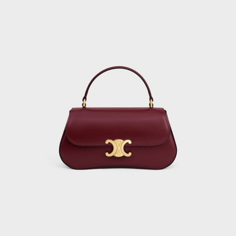 TEEN CELINE LOLA IN SHINY CALFSKIN LIGHT BURGUNDY