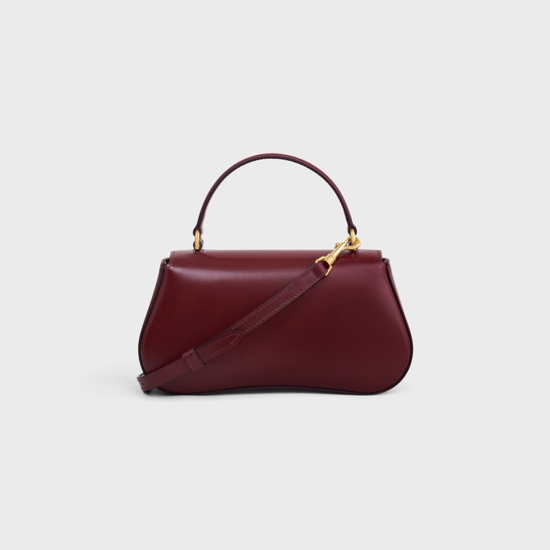 TEEN CELINE LOLA IN SHINY CALFSKIN LIGHT BURGUNDY - Image 3