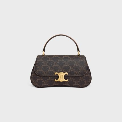 TEEN CELINE LOLA IN TRIOMPHE CANVAS AND CALFSKIN