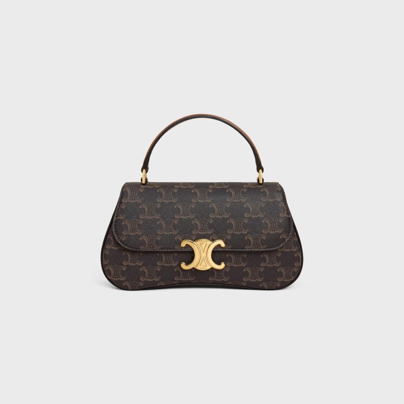 TEEN CELINE LOLA IN TRIOMPHE CANVAS AND CALFSKIN